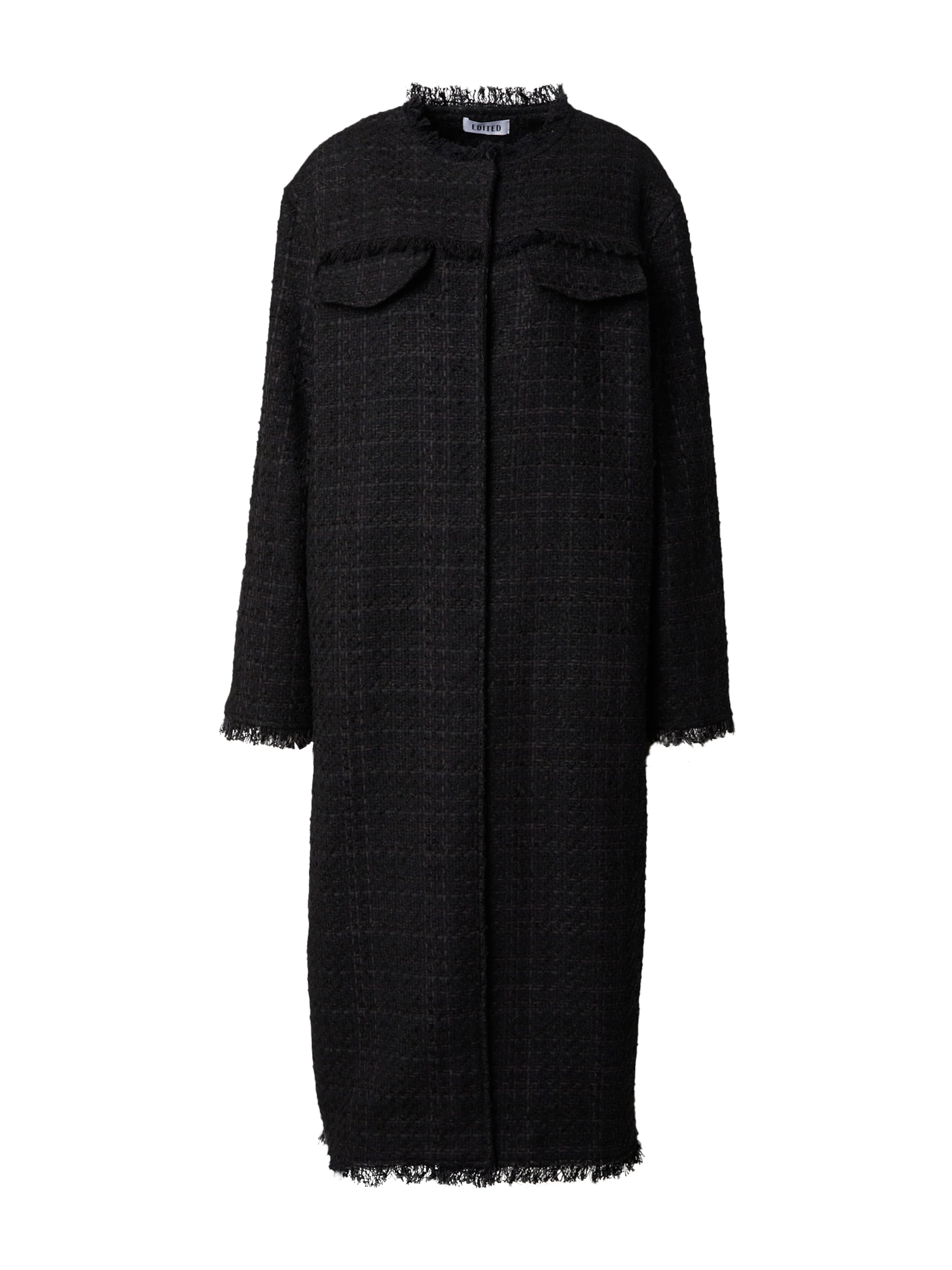 Cappotto di mezza stagione 'Thalisa' di EDITED in nero: frontale