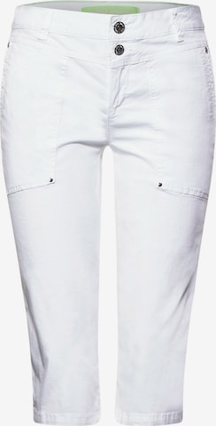 STREET ONE - Slimfit Calças 'Yulius' em branco: frente