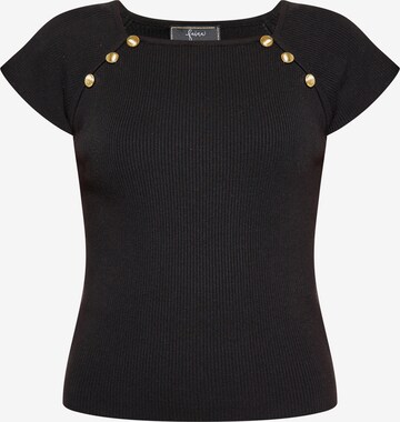 faina Shirt in Black: front