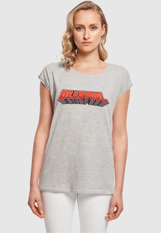ABSOLUTE CULT T-Shirt 'Deadpool' in Grau: predná strana