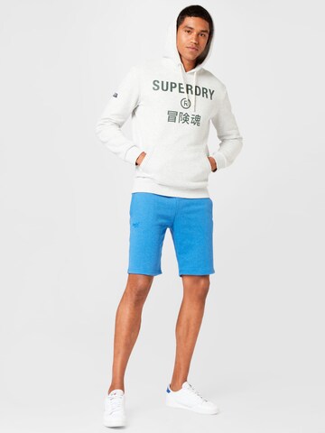 Superdry Regular Broek in Blauw