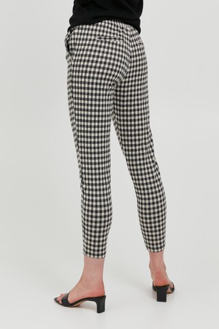 ICHI Slimfit Hose 'KATE CHECKY PA2' in Mischfarben