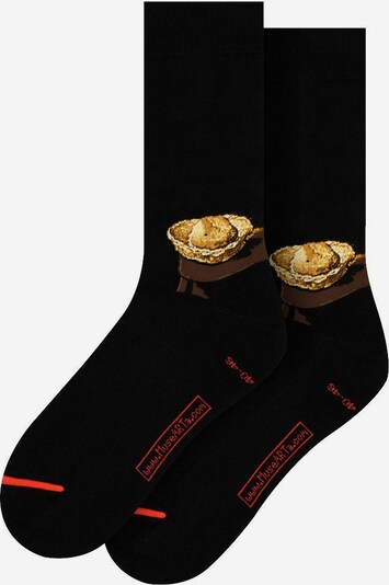 MuseARTa Chaussettes en beige / noir, Vue avec produit