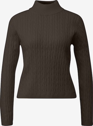 Pull-over QS en marron : devant
