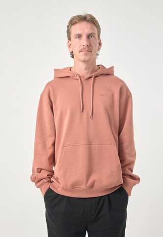Cleptomanicx Sweatshirt 'Ligull Boxy' in Braun: Vorderseite