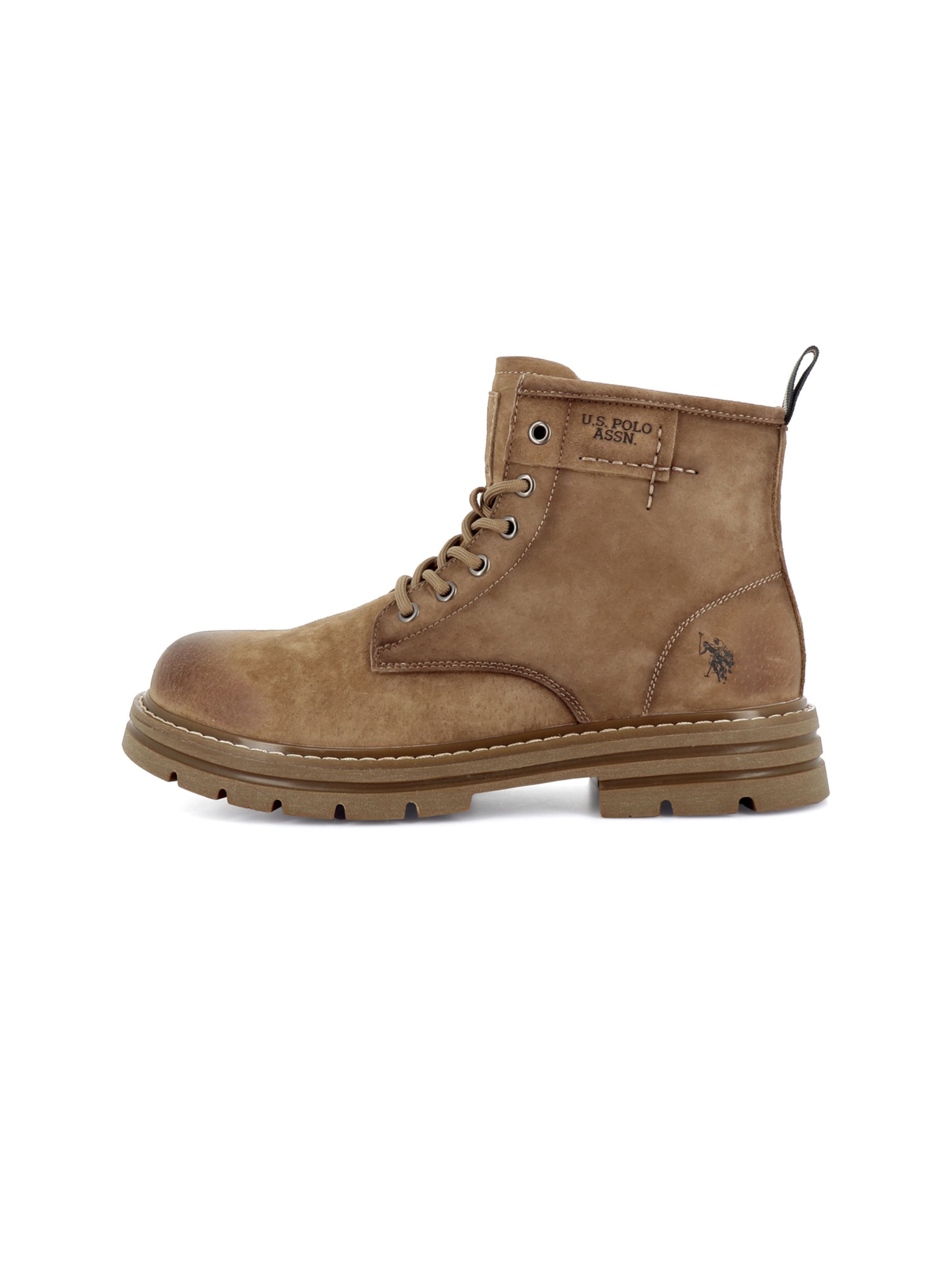 Bottines à lacets 'Berny' US POLO ASSN. en beige : devant
