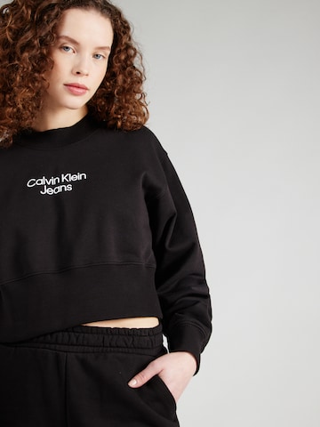 Calvin Klein Jeans Свитшот 'INSTITUTIONAL' в Черный