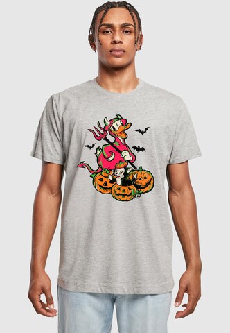 T-Shirt 'Donald Duck - Halloween Devil' ABSOLUTE CULT en gris : devant