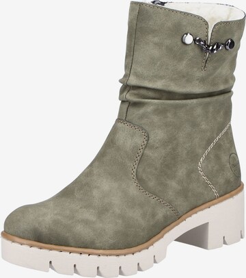 Bottines Rieker en vert : devant