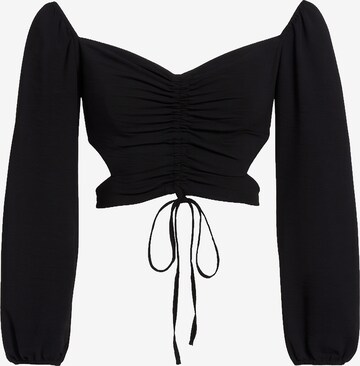 Chemisier Elara en noir : devant