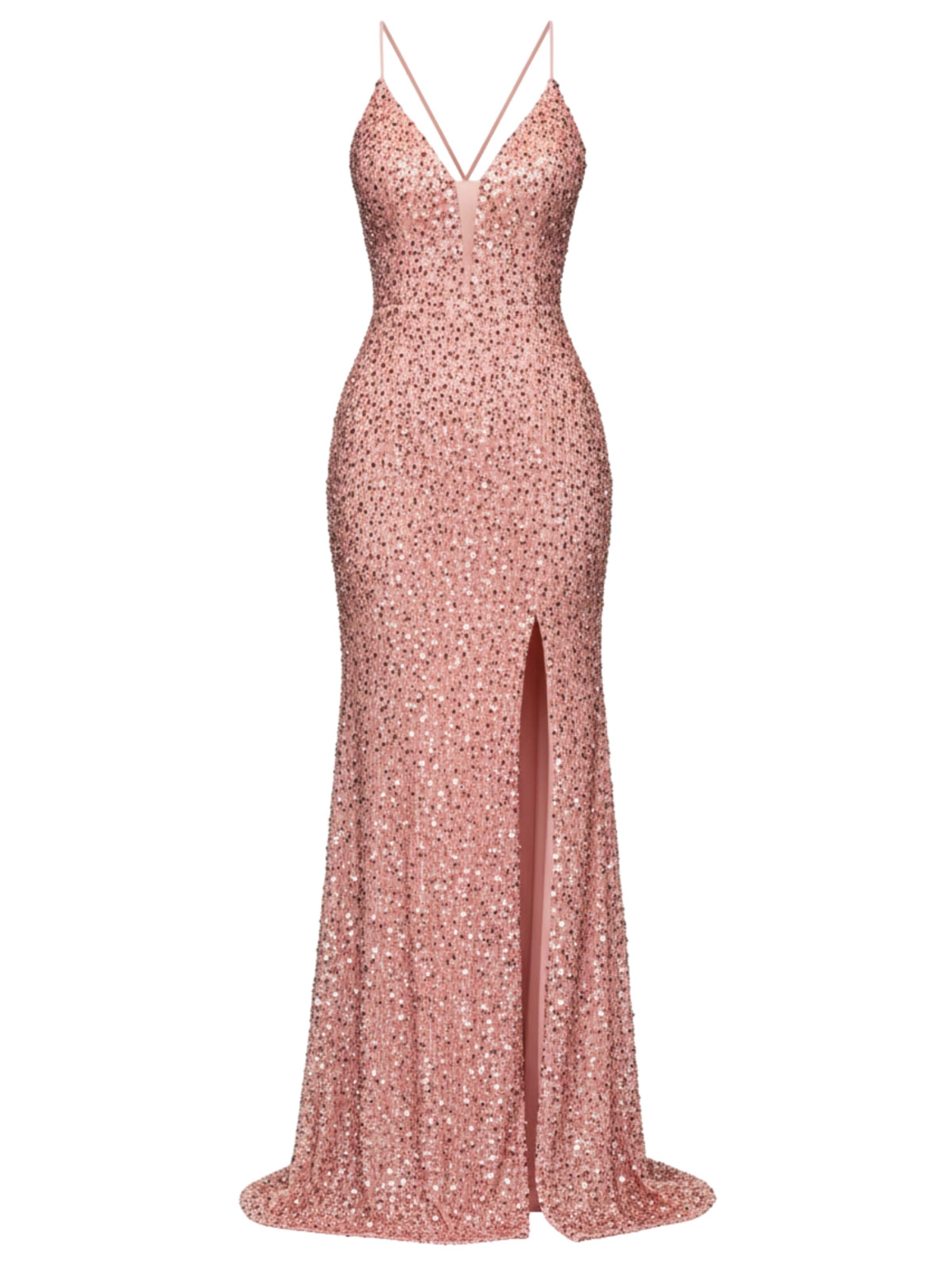Ombre Abendkleid‌‌‌ in Pink: Vorderseite