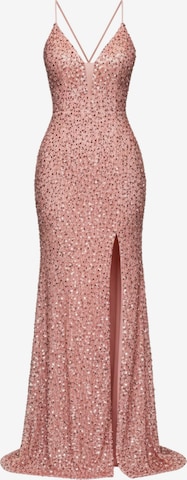 Ombre Abendkleid in Pink: Vorderseite
