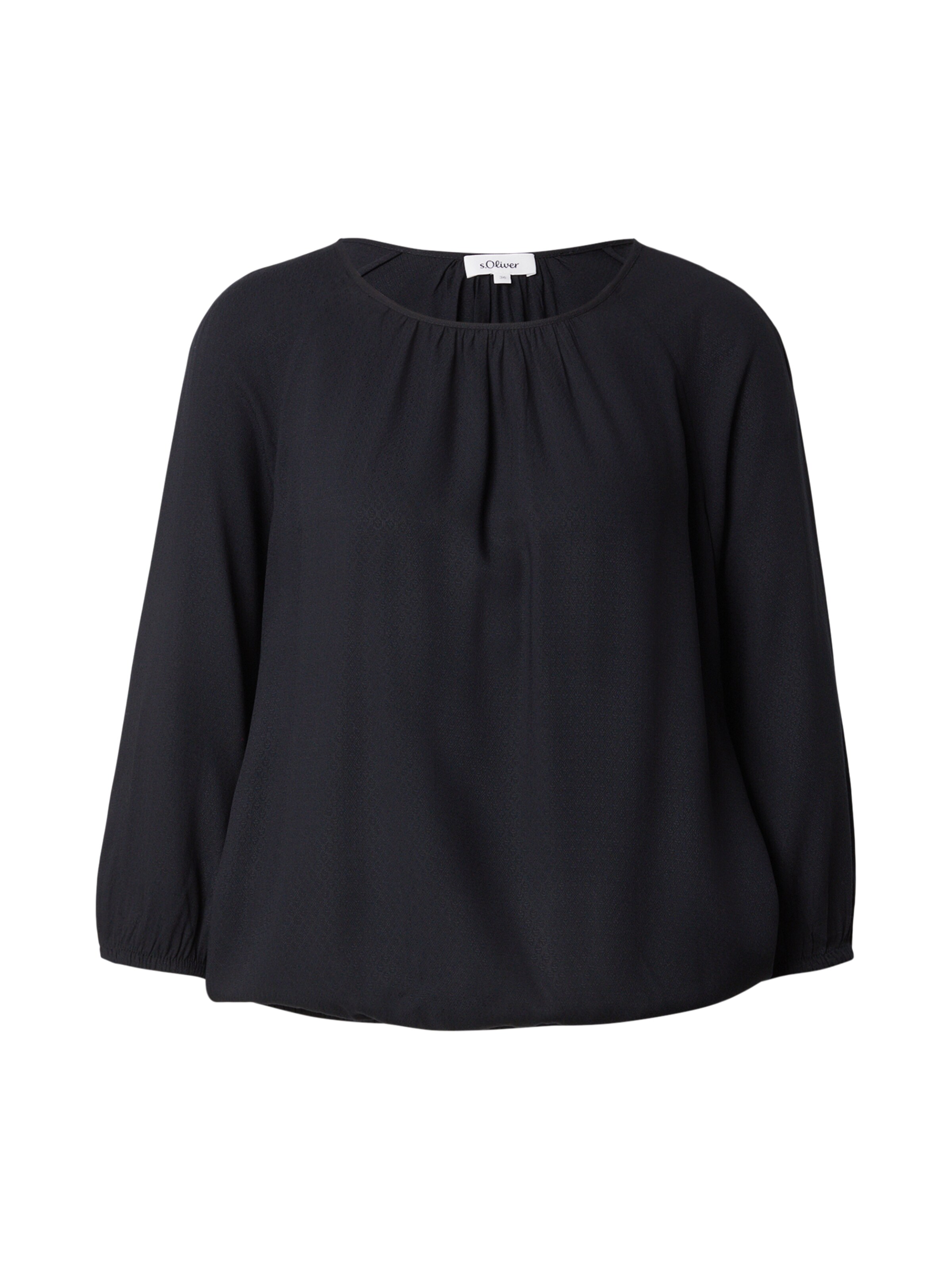 s.Oliver Bluse in Schwarz: Vorderseite