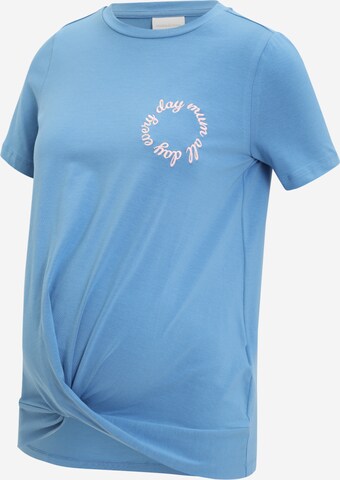 MAMALICIOUS Tričko 'MUM' – modrá: přední strana