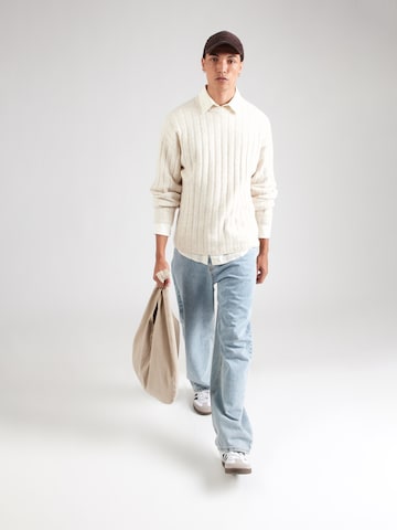 smėlio JACK & JONES Megztinis 'JJEBRADLEY CARTER'