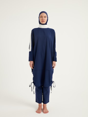 MARINA High neck Badeanzugkleid 'M2521-2'‌ in Blau: Vorderseite