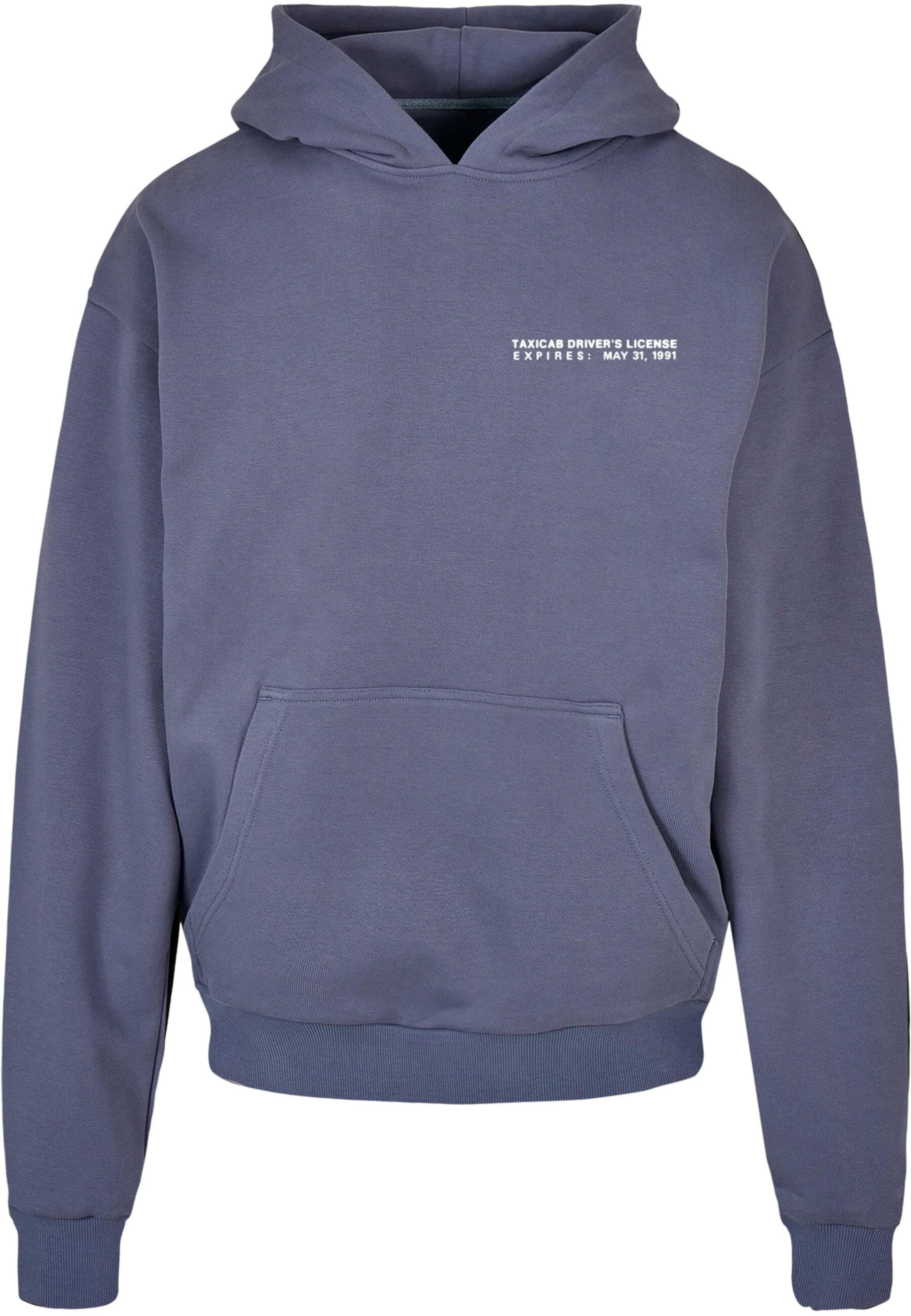 MT Upscale Sweatshirt 'NY Taxi' in Blau: Vorderseite
