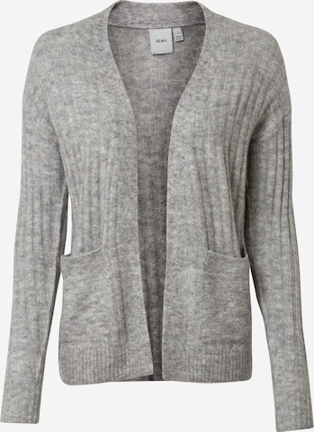 ICHI Knit cardigan 'KAMARA' in Grey: front