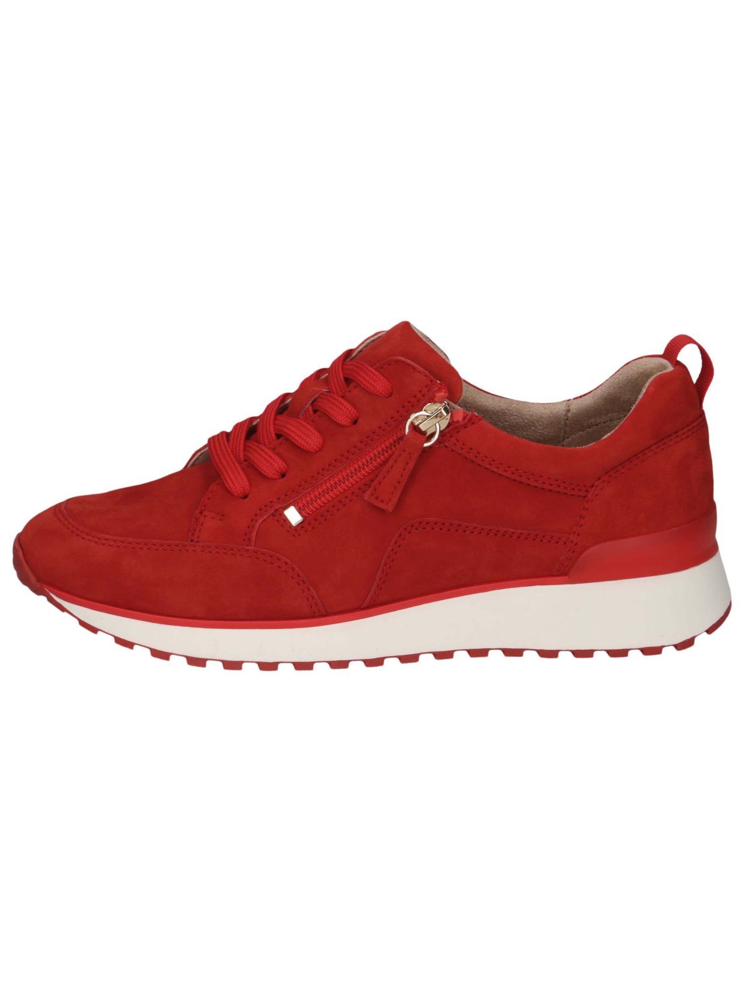 Chaussure de sport à lacets CAPRICE en rouge