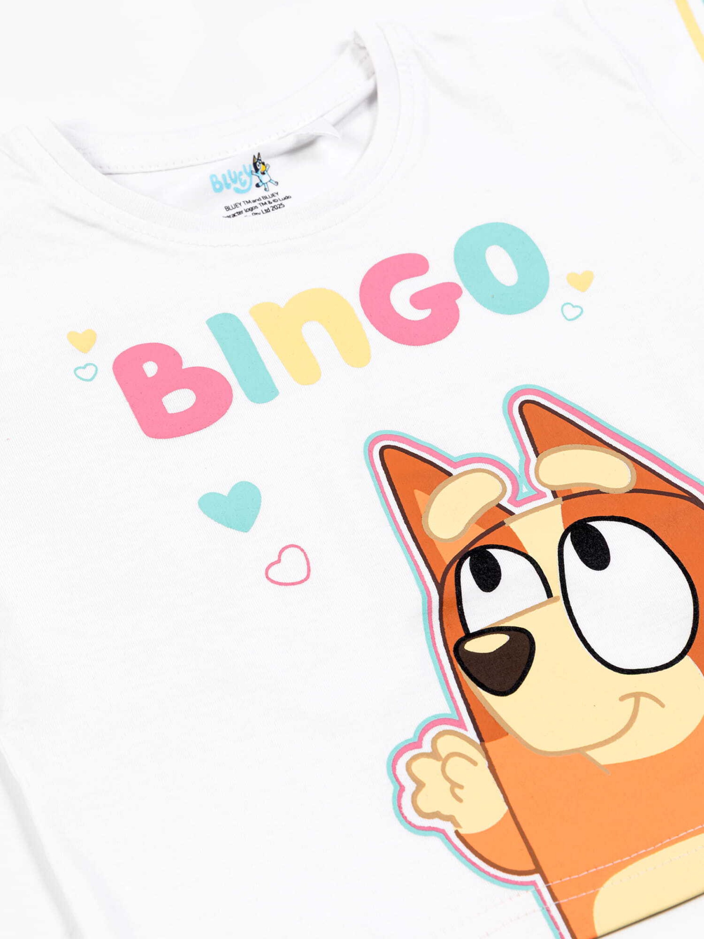 T-Shirt 'Bluey & Bingo' Bluey en blanc