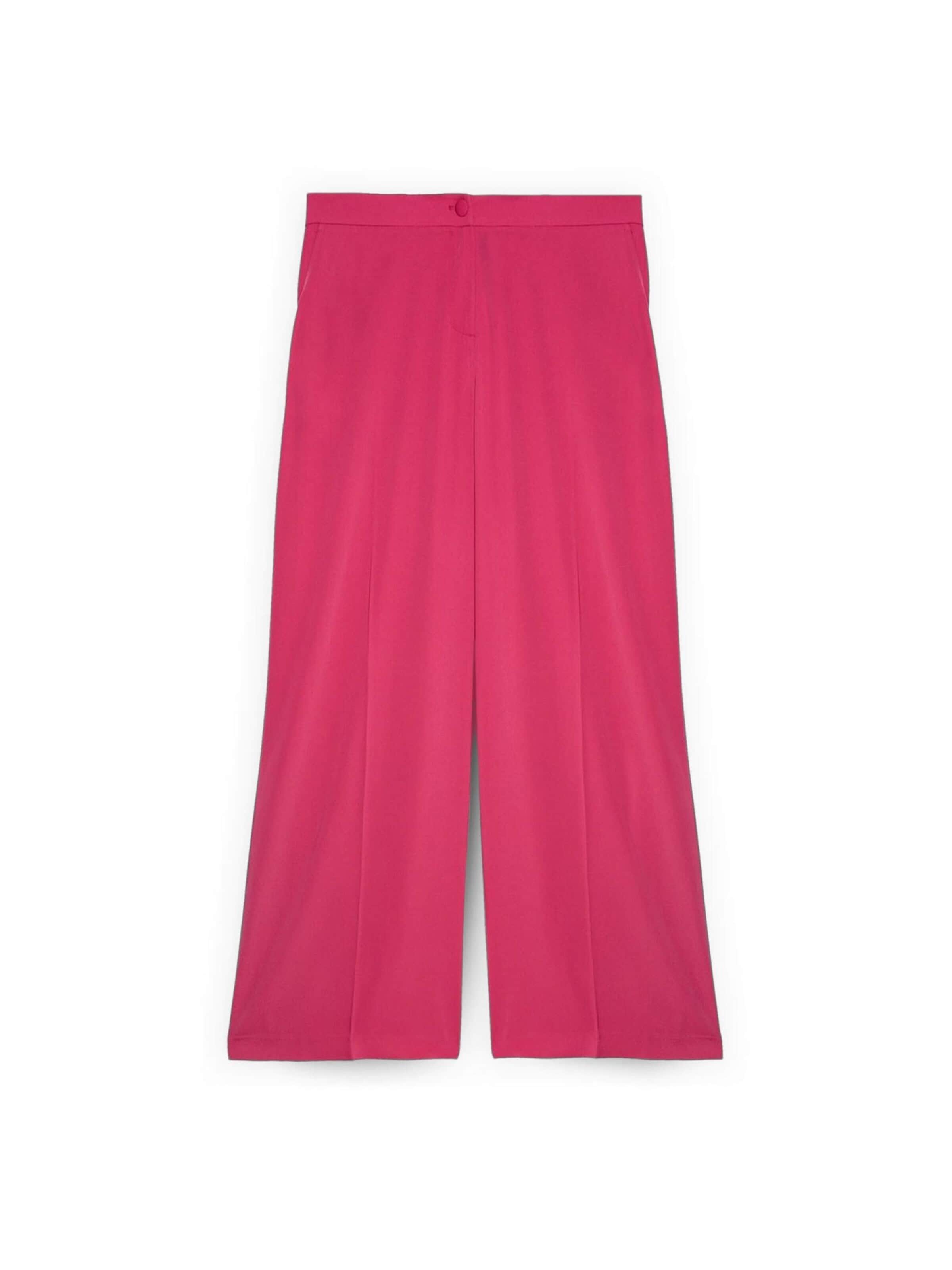 Wide leg Pantaloni di Fiorella Rubino in rosa: frontale