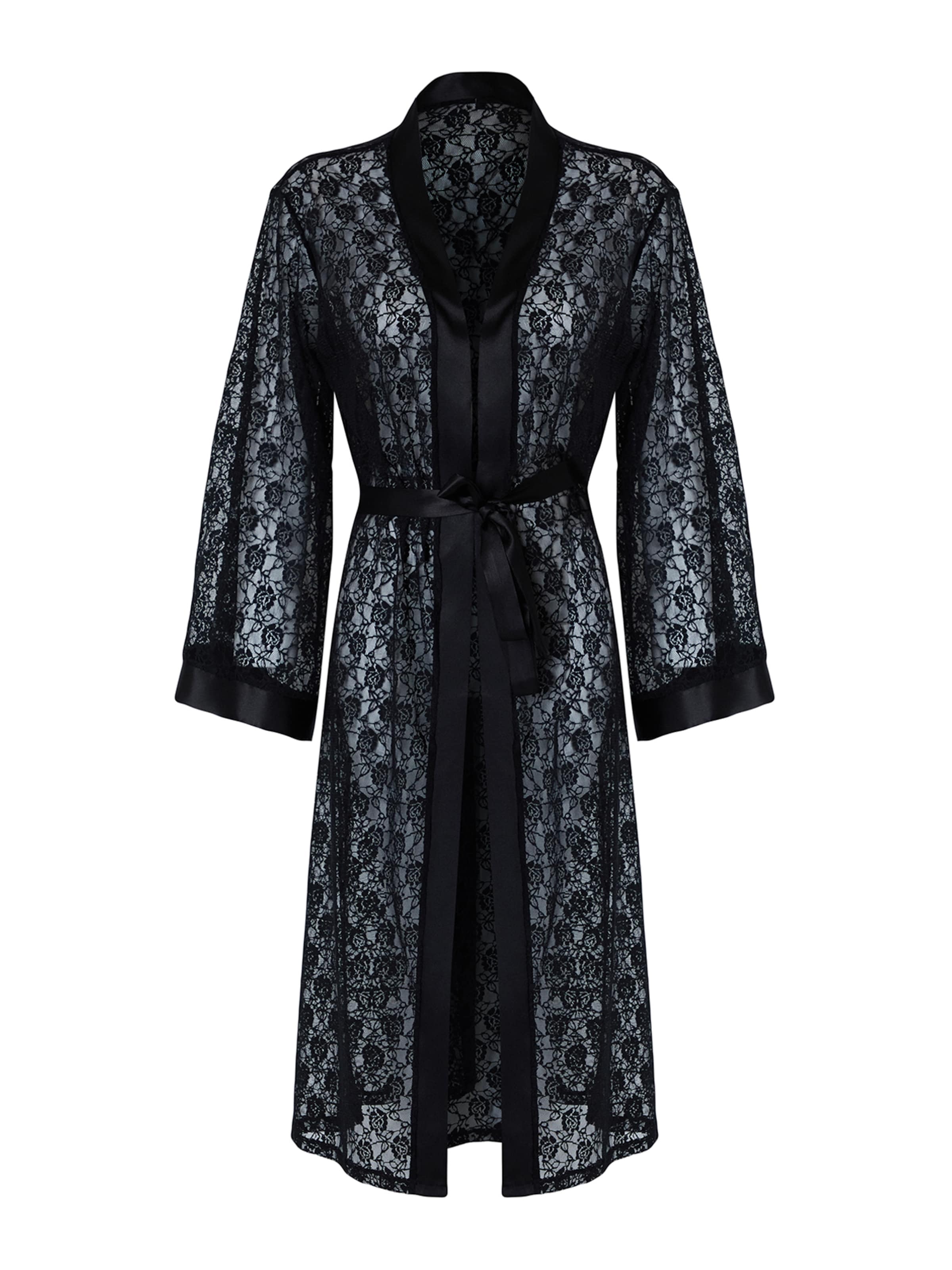 juoda Trendyol Chalatas: priekis