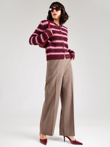 Monki Knit cardigan in Red