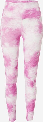 Skinny Leggings 'THUG' RVCA en rose : devant