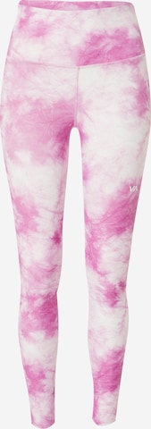 RVCA Skinny Leggings 'THUG' in Pink: front