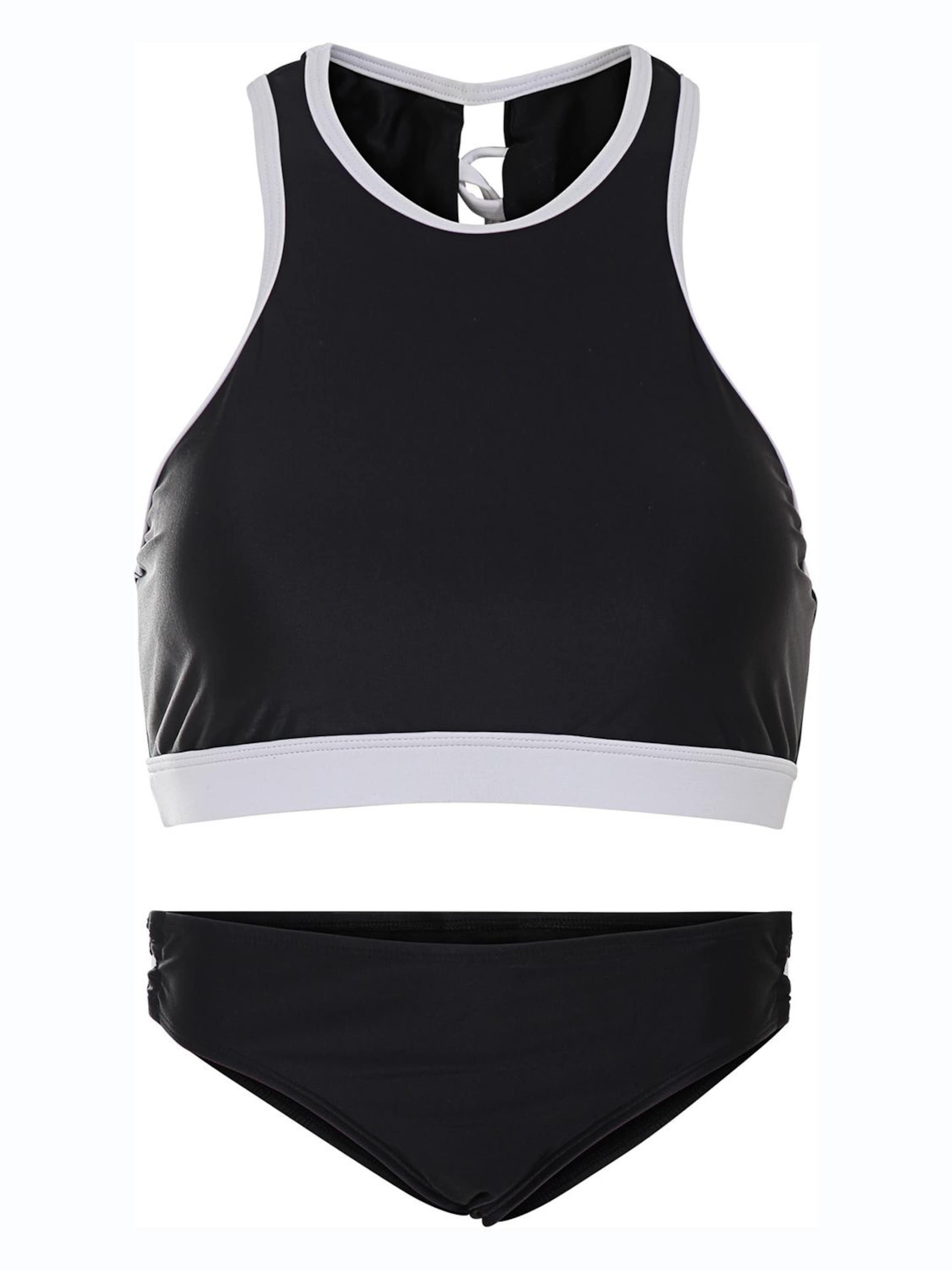 La V Bikini 'Bikini Kreta' in Black: front