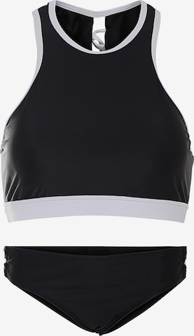 La V Bikini 'Bikini Kreta' in Black: front