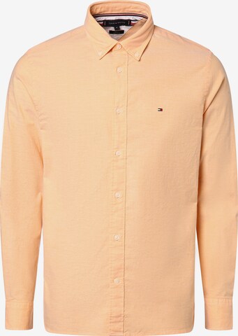 TOMMY HILFIGER Regular fit Button Up Shirt in Yellow: front