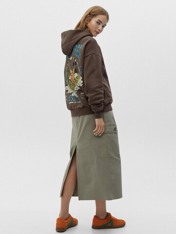 Pull&Bear Sweatshirt in Brown