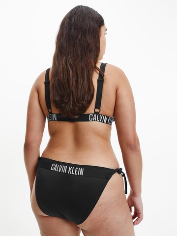 Calvin Klein Swimwear Plus Triangel Bikinitop 'Intense Power' in Schwarz