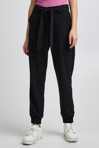 Effilé Pantalon 'DANTA' b.young en noir : devant