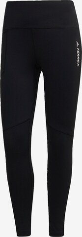 ADIDAS TERREX Outdoor Pants 'Multi' in Black: front