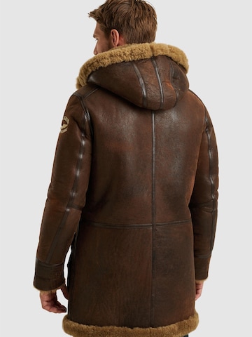 Giacca di mezza stagione 'Long Lammy leather jacket' di PME Legend in marrone