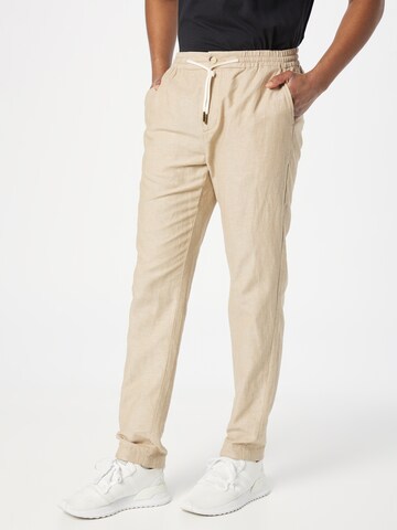 SCOTCH & SODA Slimfit Spodnie 'Warren' w kolorze beżowy: przód
