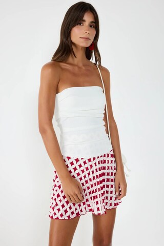 No Matter What Top in Weiß: Vorderseite