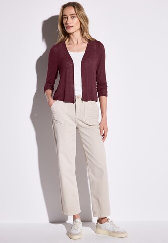 STREET ONE Knit Cardigan in Red