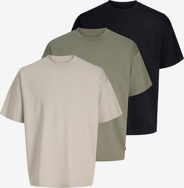 JACK & JONES Shirt 'Barron Tee' in Beige: front