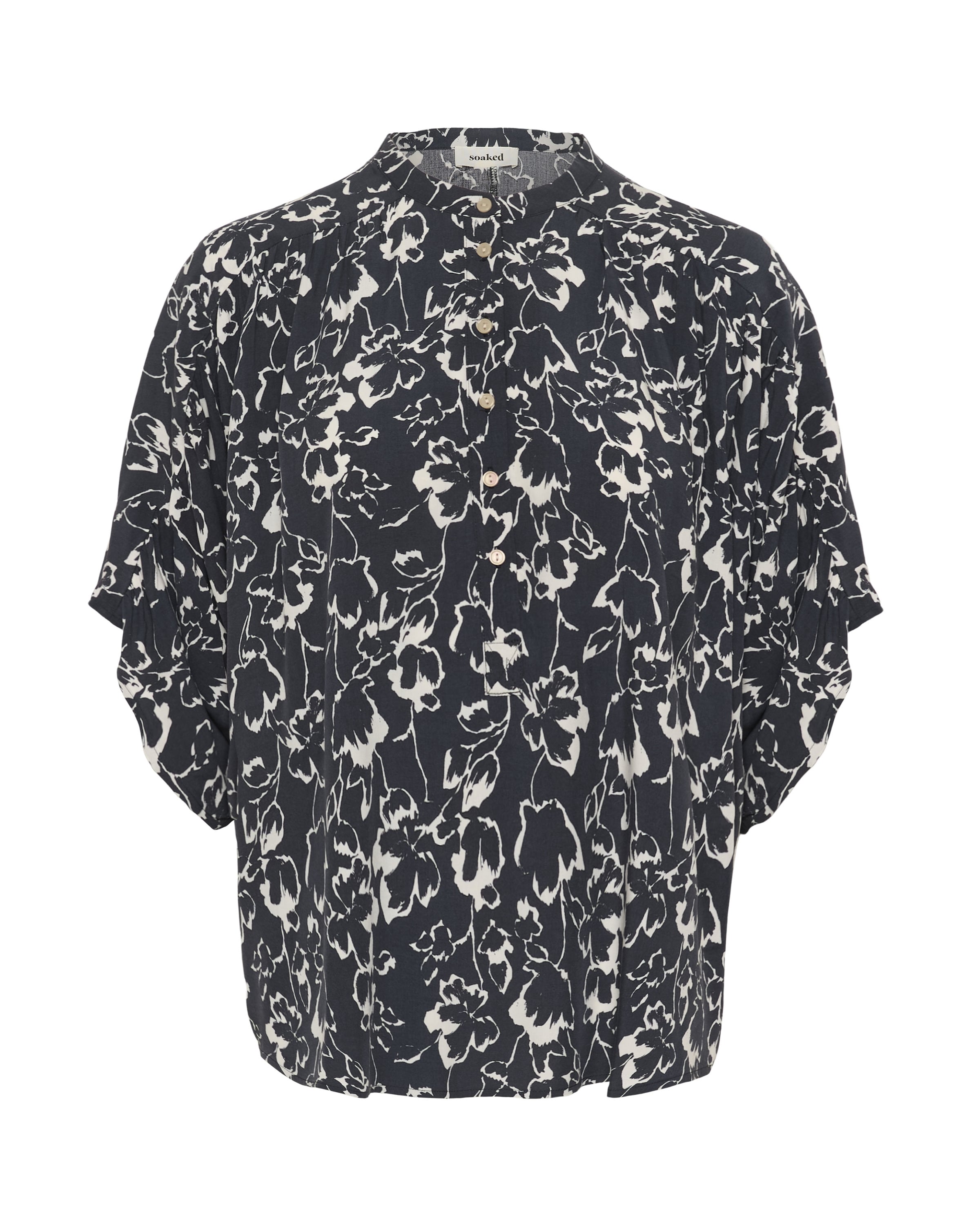 Chemisier 'SLArjana' SOAKED IN LUXURY en noir : devant