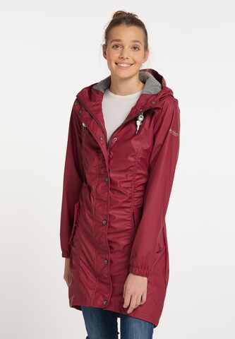 Manteau d’hiver Schmuddelwedda en rouge : devant