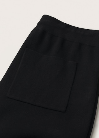 MANGO Wide leg Pants 'Kobi' in Black