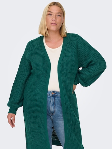 Geacă tricotată 'Mirla' de la ONLY Carmakoma pe verde