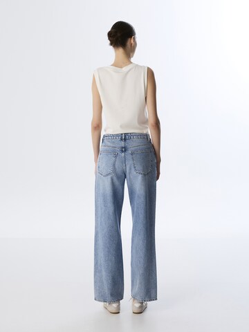Twist Wide leg Jeans in Blauw
