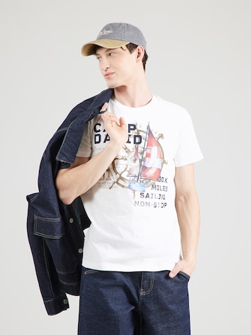 CAMP DAVID Shirt in White: front