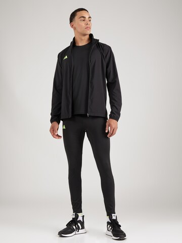 ADIDAS PERFORMANCE Skinny Urheiluhousut 'Adizero' värissä musta