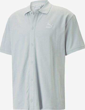 PUMA Regular fit Overhemd in Blauw: voorkant