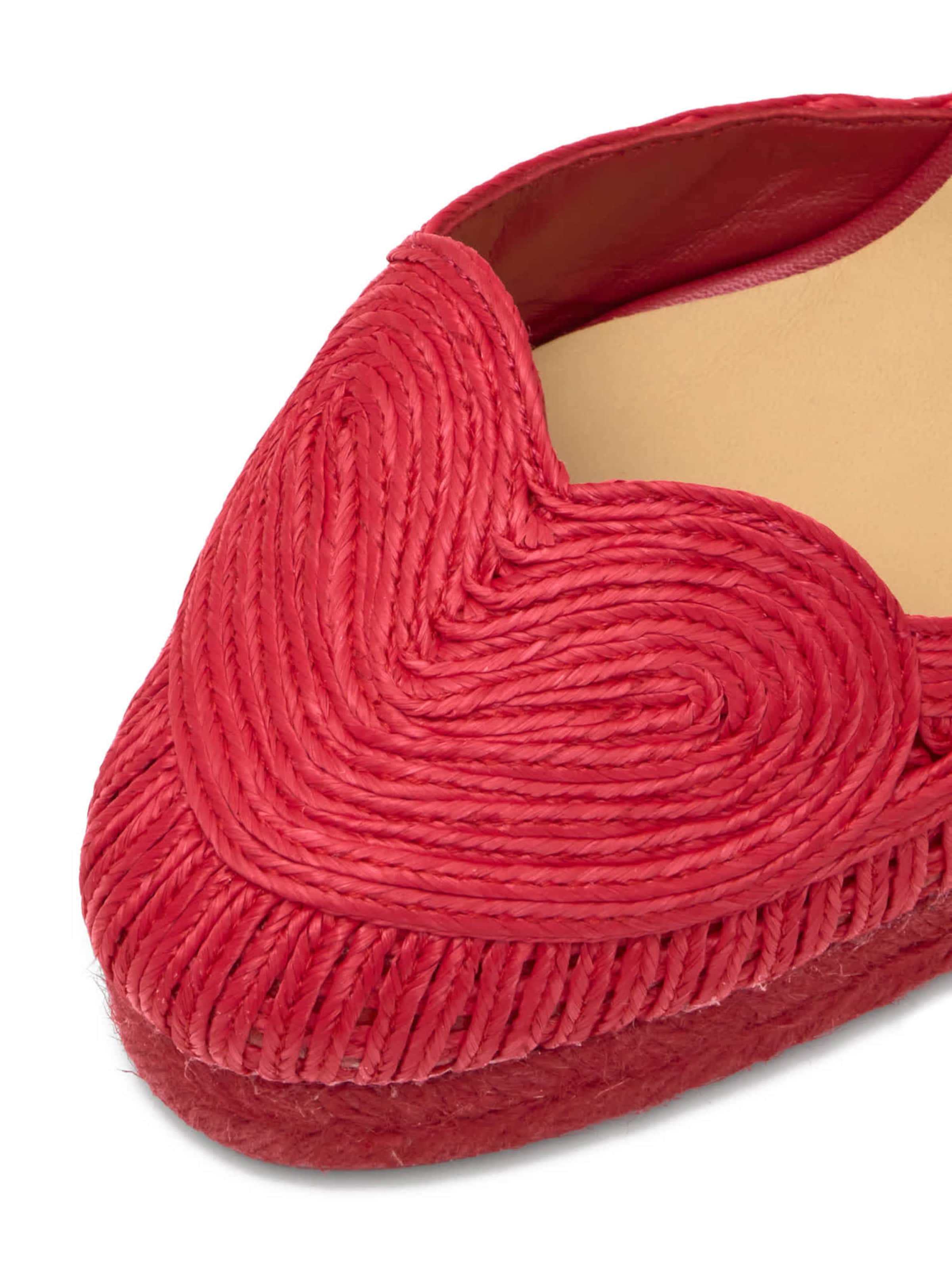 Castañer Espadrilky 'Cacia' - Červená